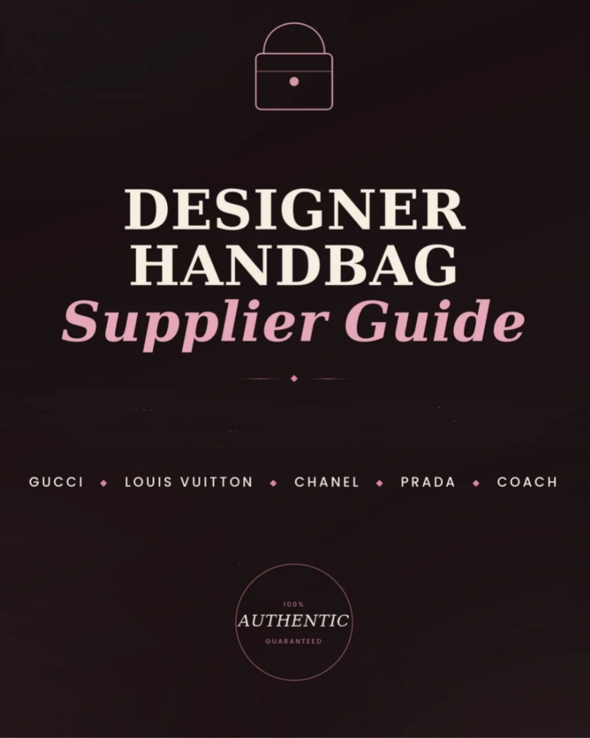 Authentic Designer bags/accessories supplier (Gucci,LV,Prada etc)